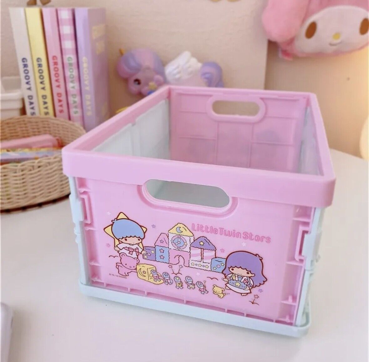 US Seller Sanrio Characters Small Foldable Storage Bin/Box