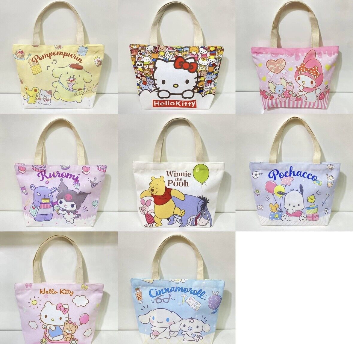 Sanrio HELLO KITTY CHARACTERS Canvas Tote BAG