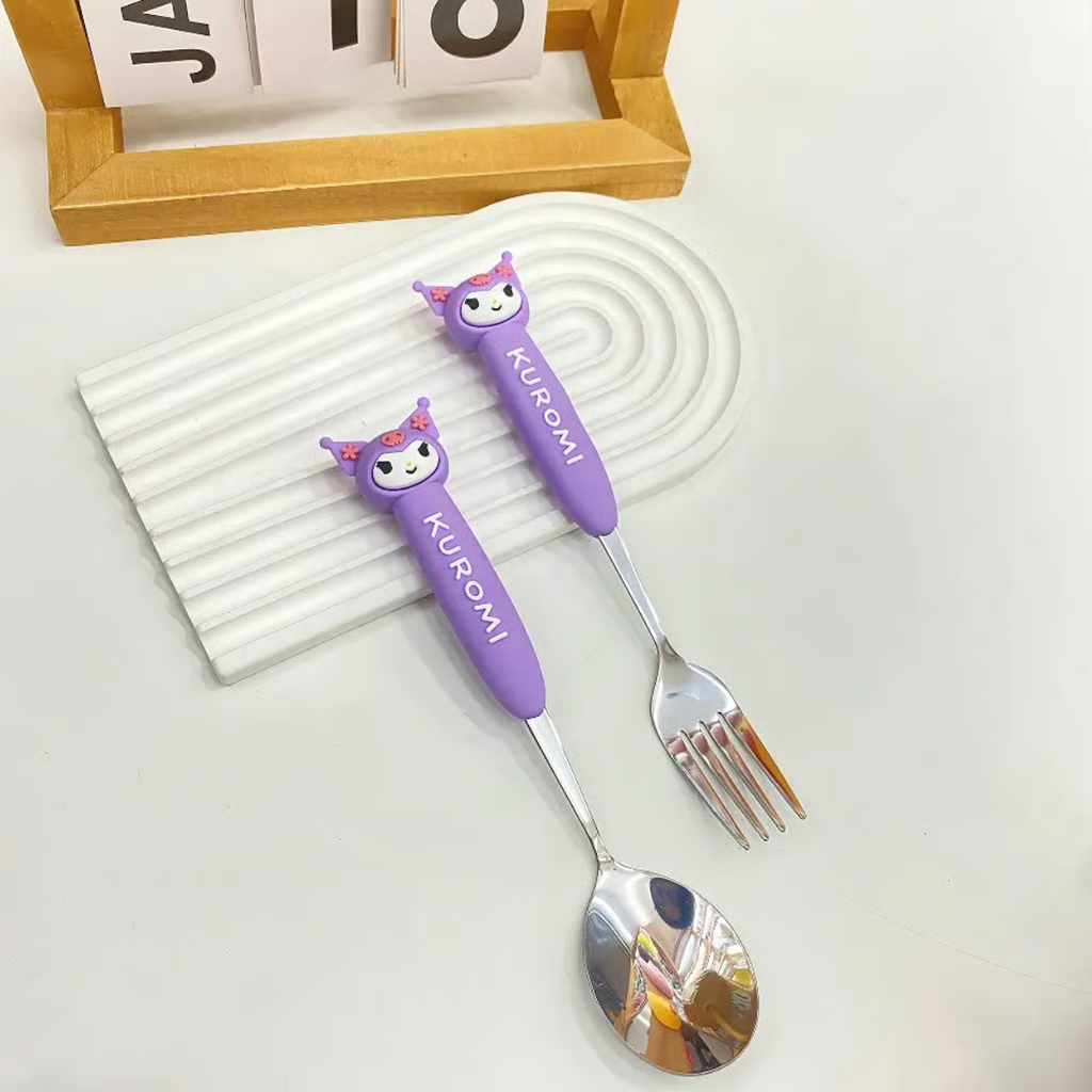 US Seller Sanrio Spoon and Fork set for lunch and dinner