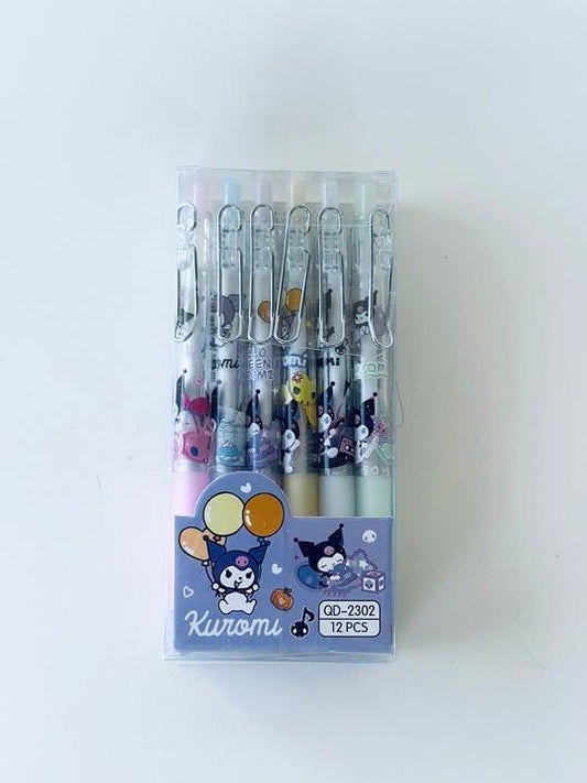 Pack of 12 Kuromi Ballpoints Pens