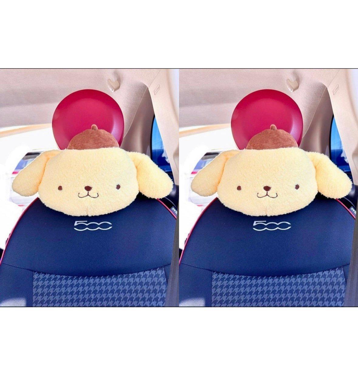 2 pcs of pompompurin car pillow/headrest