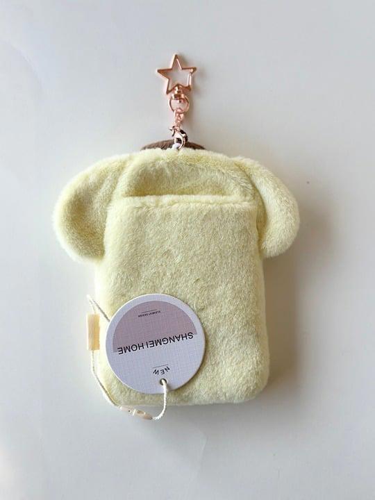 Sanrio Pompompurin Kpop Fluffy Plushy Photocard Holder