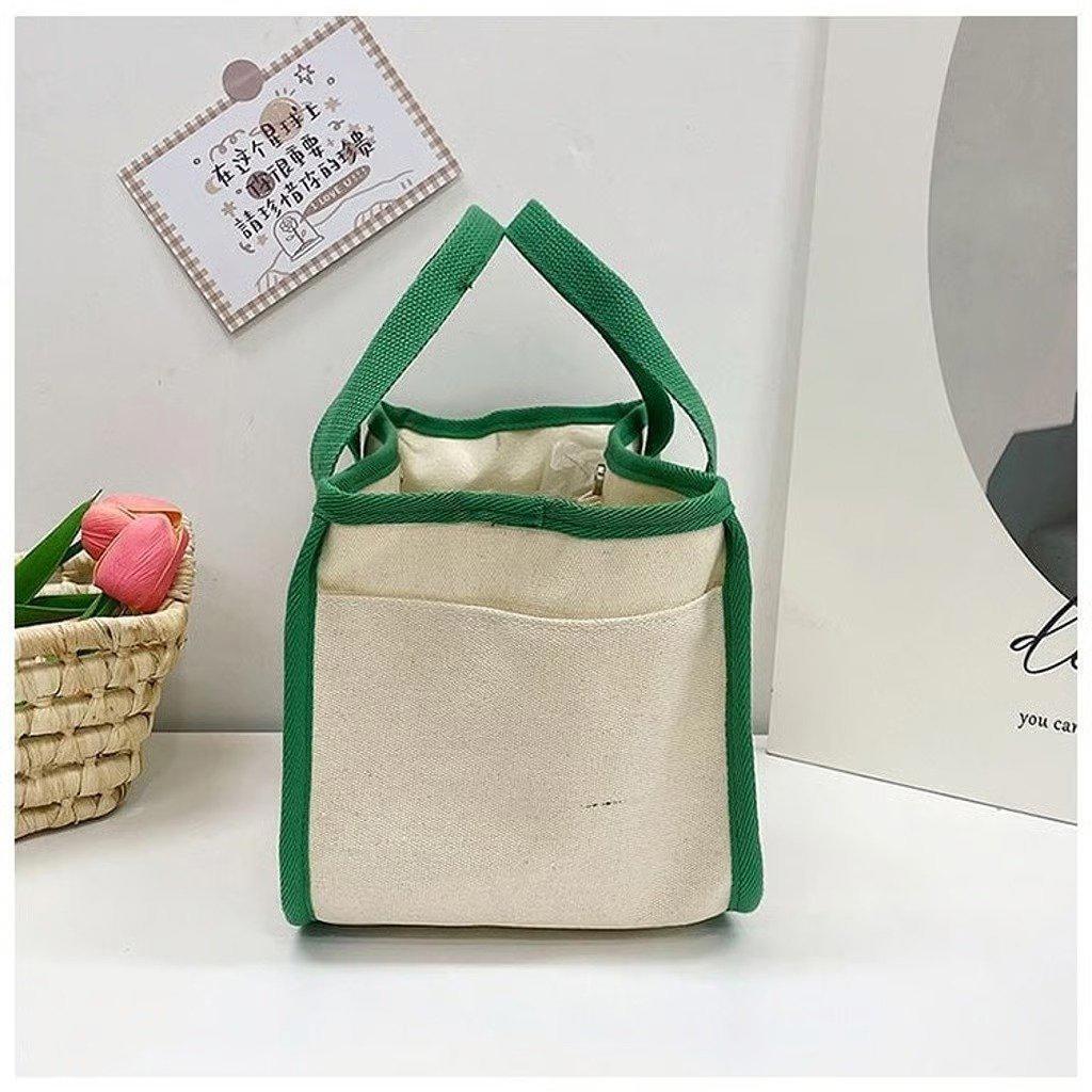 Green Snoopy hand bag /storage bag