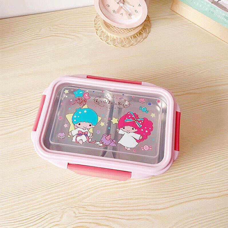 Sanrio and Snoopy Characters 2 tier  lunch box/ Food container