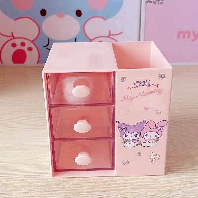 US Seller Sanrio Characters Desk Organizer/Drawer Storage Kuromi Cinnamoroll Kit