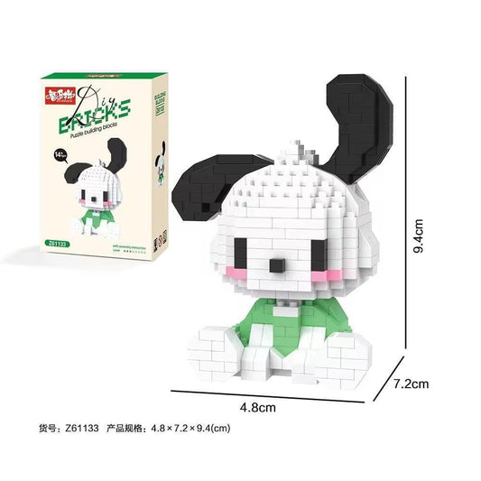 DIY Sanrio Pochacco Lego Model Building Block