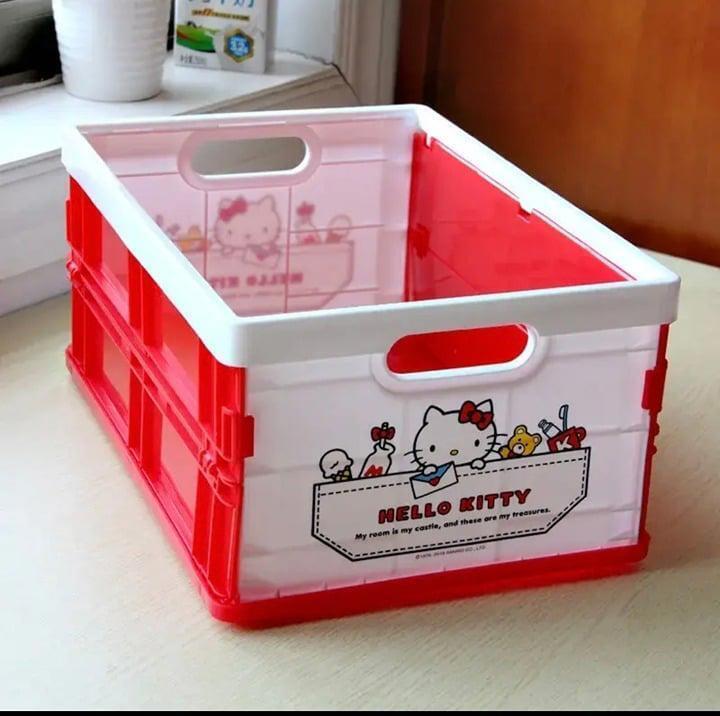 Hello Kitty folding storage box/desk organizer