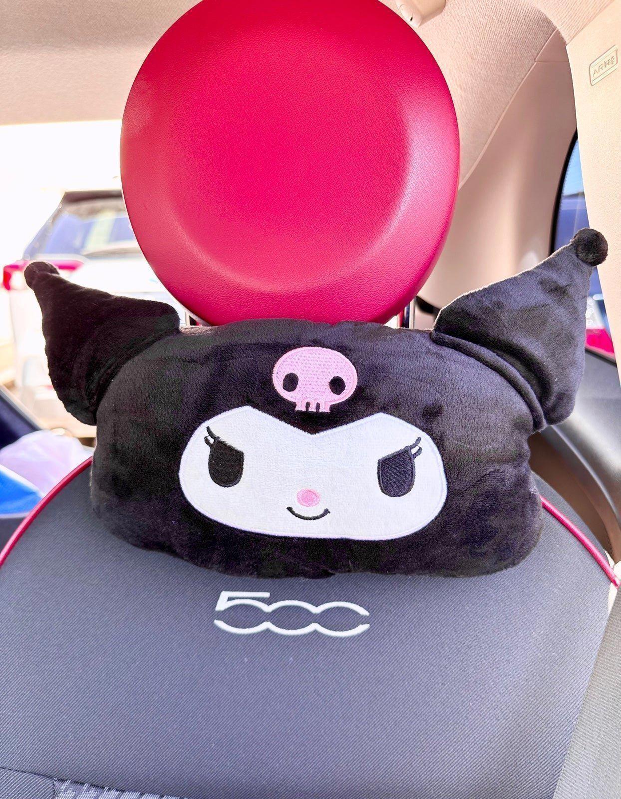 sanrio kuromi car headrest pillow | car accessories | car decor soft plush