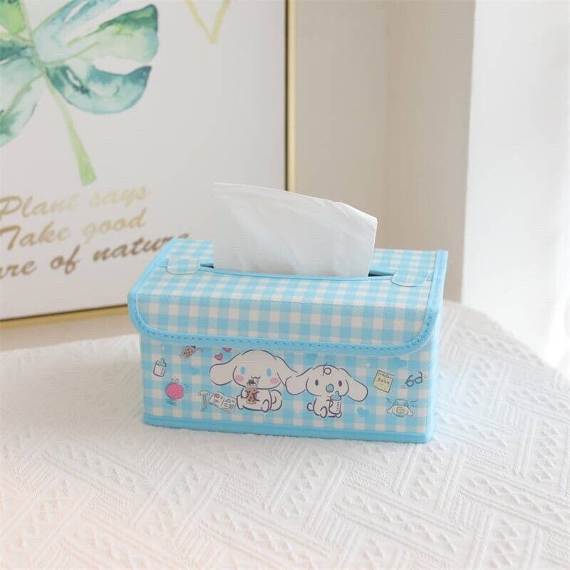 HELLO KITTY TISSUE COVER Box Holder Canvas Vintage SANRIO KAWAII