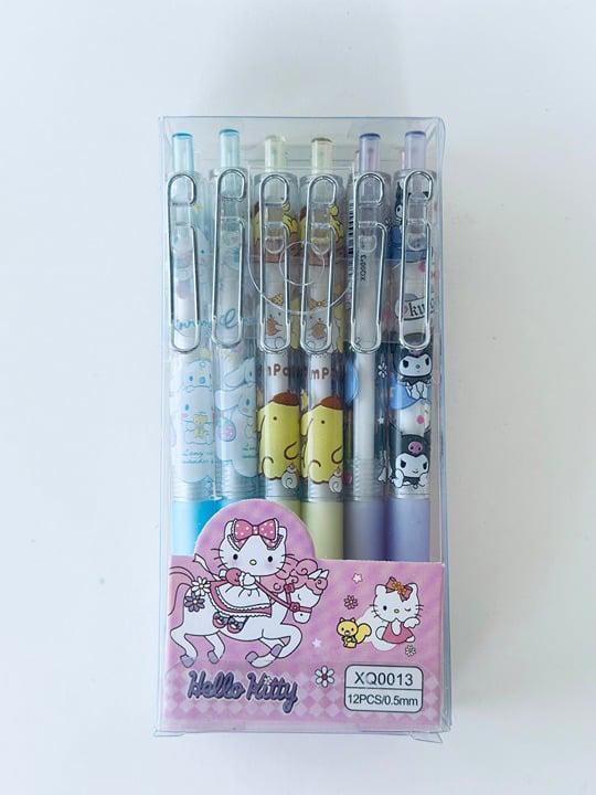 Pack of 12 Sanrio Mix and Match Kuromi Pompompurin Cinnamoroll Ballpoints Pens