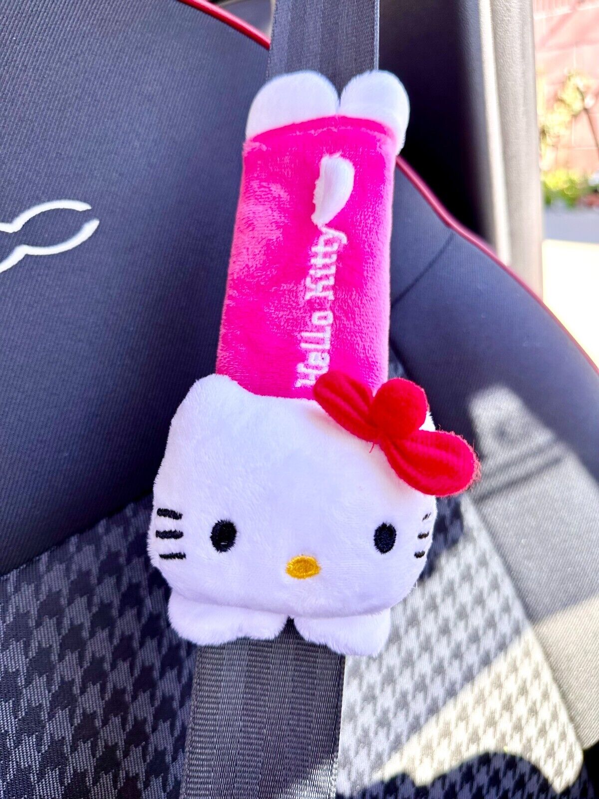 2 Pcs US Seller Hello Kitty Headrest and Seatbelt Cover  | Car Accessories|