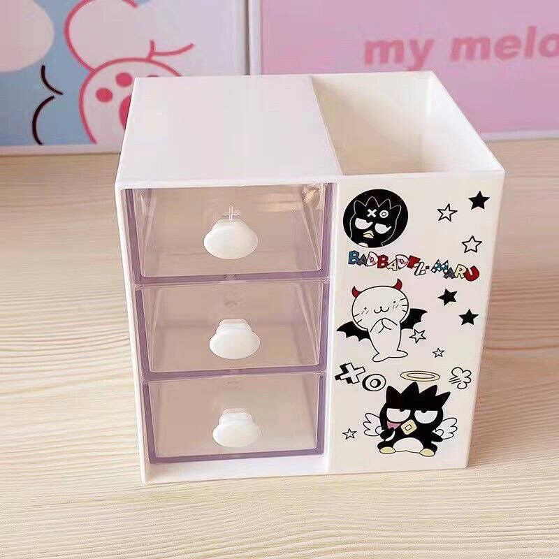 US Seller Sanrio Characters Desk Organizer/Drawer Storage Kuromi Cinnamoroll Kit