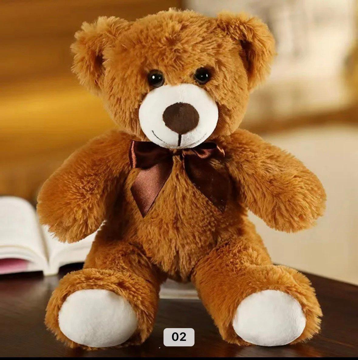 13.8” (35cm) Height Brown Teddy Bear Stuffed Animals Gifts for Friends GF BF