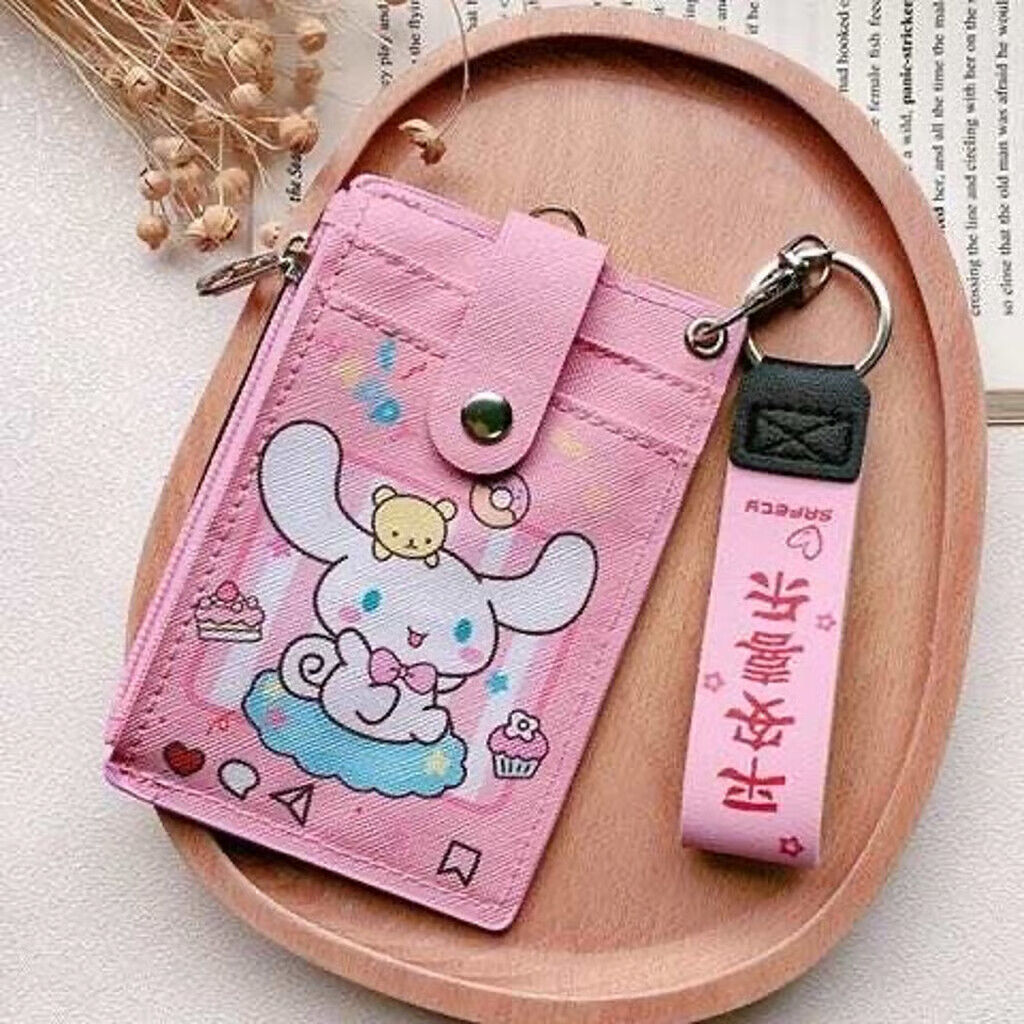 Sanrio Snoopy SailorMoon Wallet ID/Credit Card Slots Coin Holder