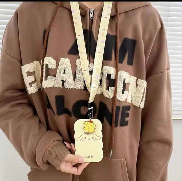 Sanrio Pompompurin - Lanyard and Card Holder