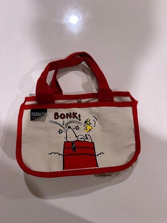 Red Snoopy Canvas Hand bag