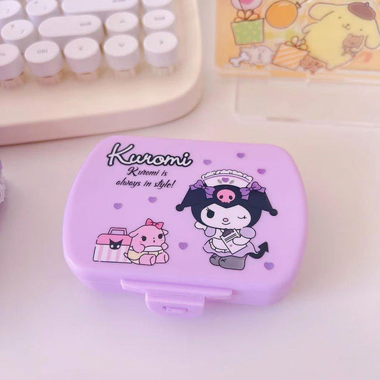 Kuromi 6 Compartments Pill Case