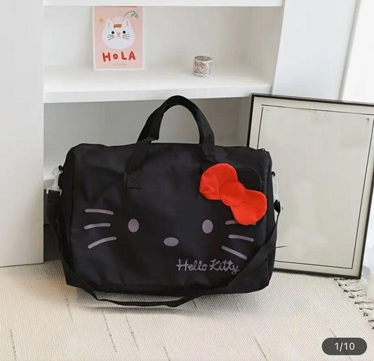 Hello Kitty Travel Bag Compact Foldable Sanrio Messenger Duffle Satchel