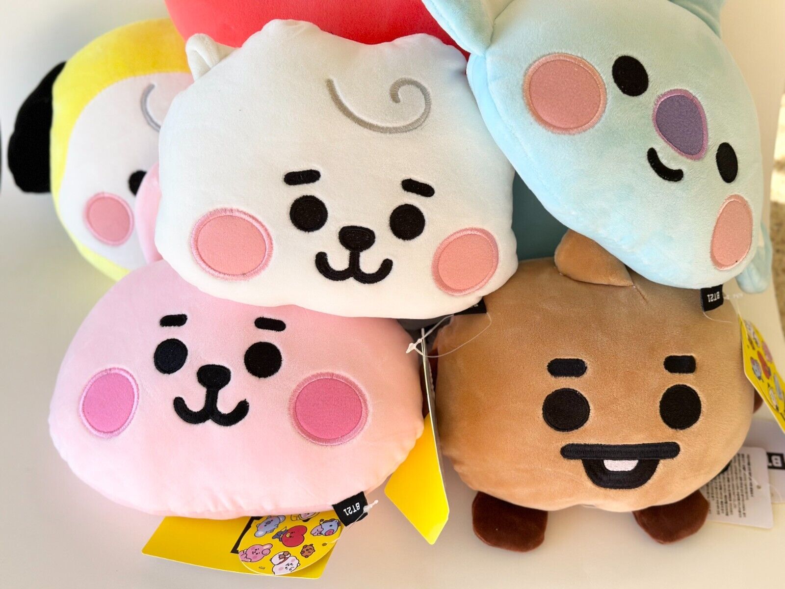 BTS BT21 x Line Friends ALl Characters Plush Cushion Car Pillow Seat Pillow