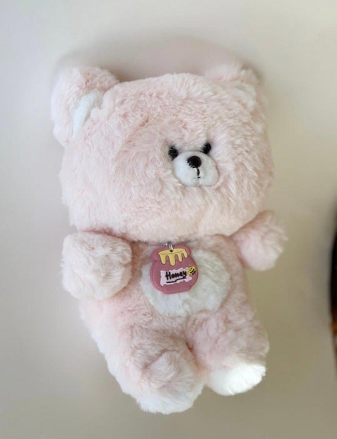 Pink cute teddy plushy