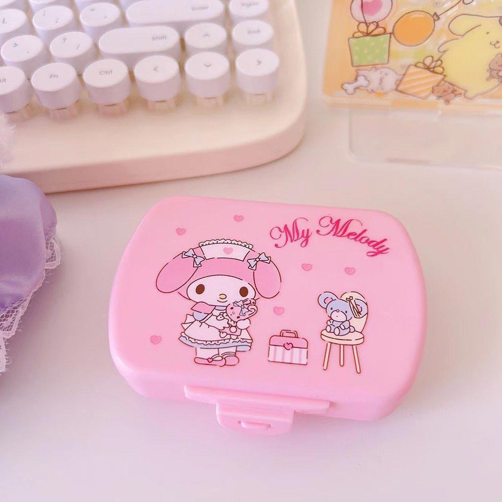 My melody 6 Compartments Pill Case