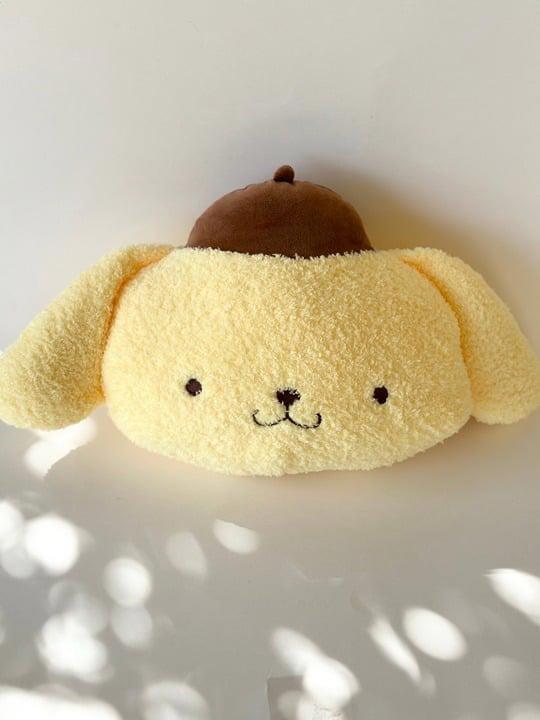 Sanrio Pompompurin Car Headrest Car Accessories decor Soft Plush Neck comfort