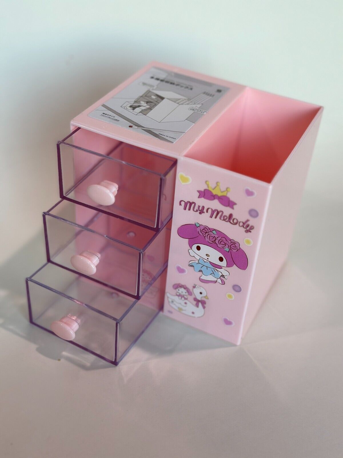 My Melody desk organizer 5.5”x3.3”x2.8”