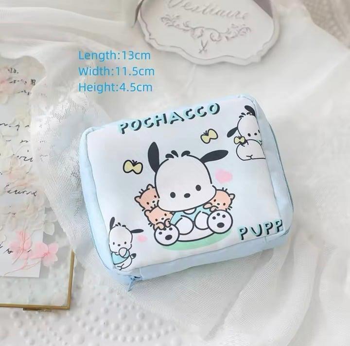 Pochacco carrying organizer zipper pouch