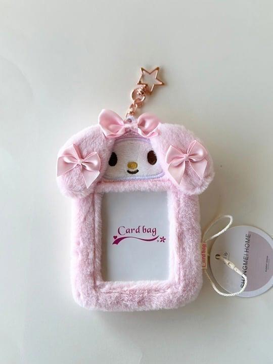 Sanrio My Melody Kpop Fluffy Plushy Photocard Holder