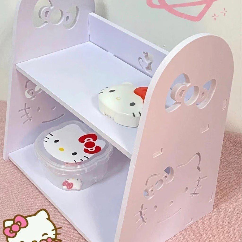 Hello kitty desktop storage shelf