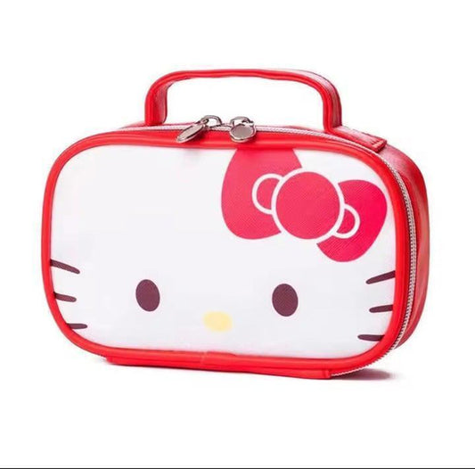 Hello Kitty Waterproof PU leather makeup/cosmetic bag