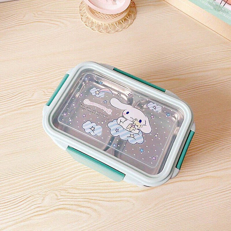 Sanrio and Snoopy Characters 2 tier  lunch box/ Food container