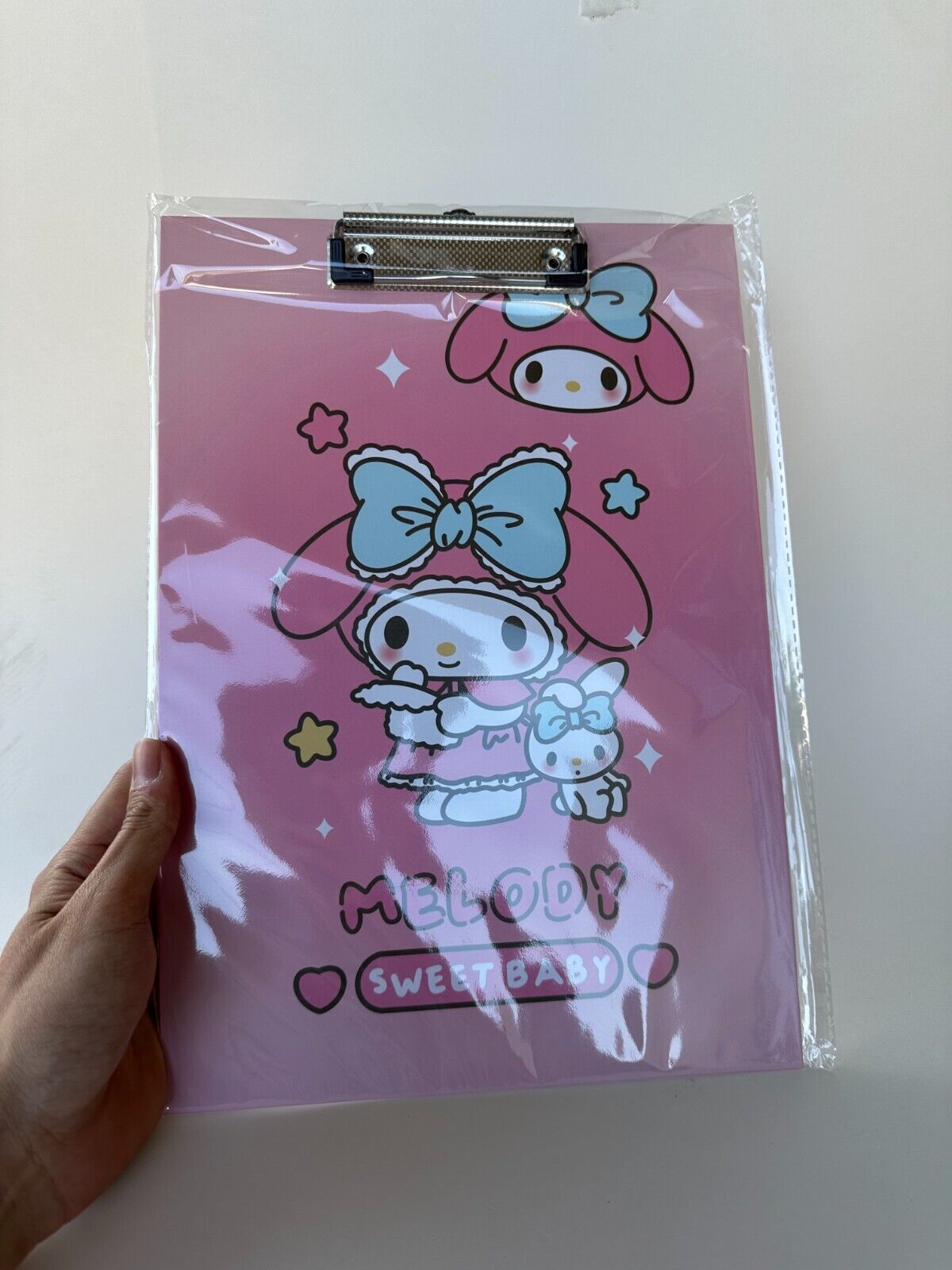 Sanrio Characters Hologram Document Clip Board Paper File Folder Office Supplies