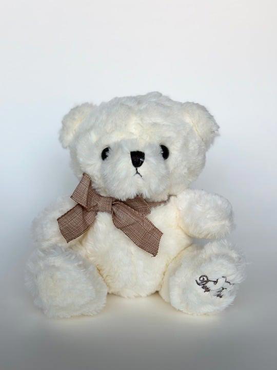 8" (20cm) Height White Plush Toy Teddy Bear | cute gifts for friends kids gf