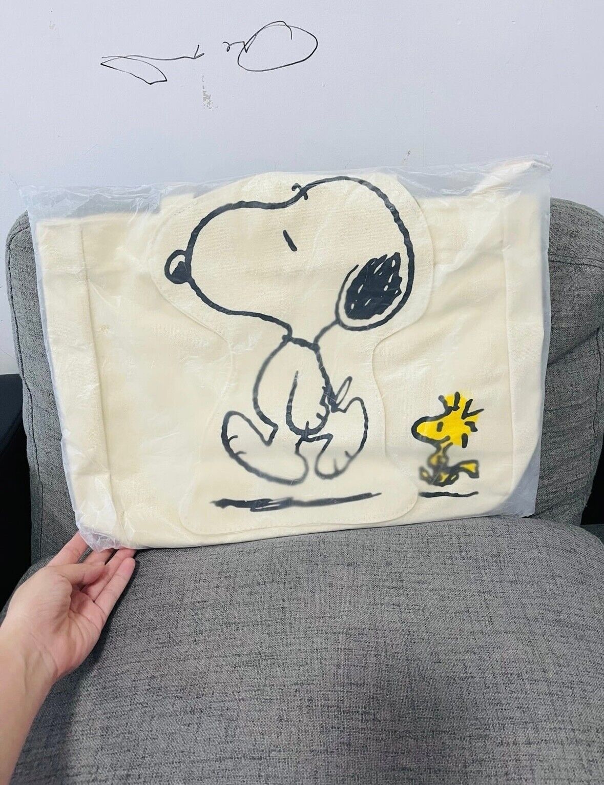 US Seller Snoopy Canvas Tote Bag